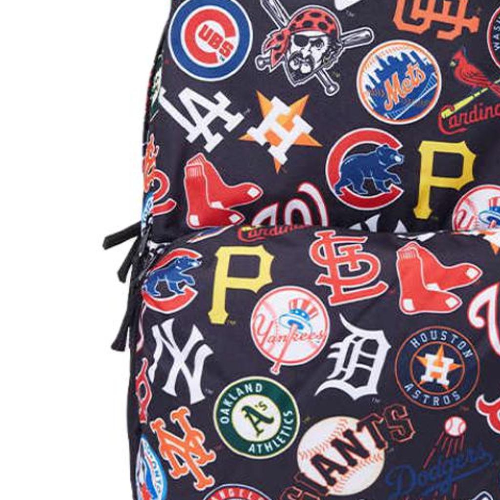 New Era Printed Zipper Closure Fabric Backpack Medium Size Unisex backpack Red 60240052