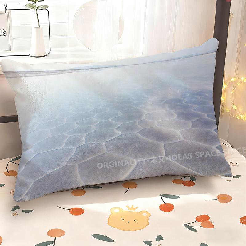 Abstract Blue Geometric Pillowcase Suitable For Sofa Bedroom Car Pillow Cover Cushion Rectangular Back Cushion
