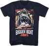 Jaws Ygnabb Navy Adult T-Shirt Tee