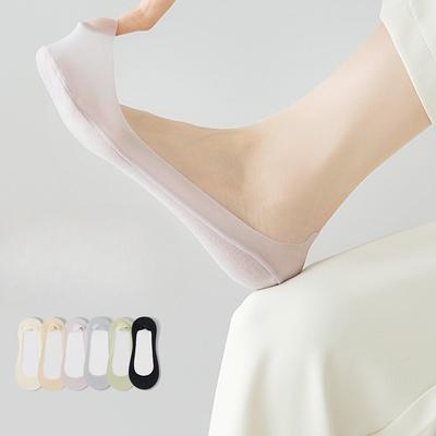 Female Summer Thin Cotton Bottom Shallow Mouth Non Slip Off with Boat Socks
