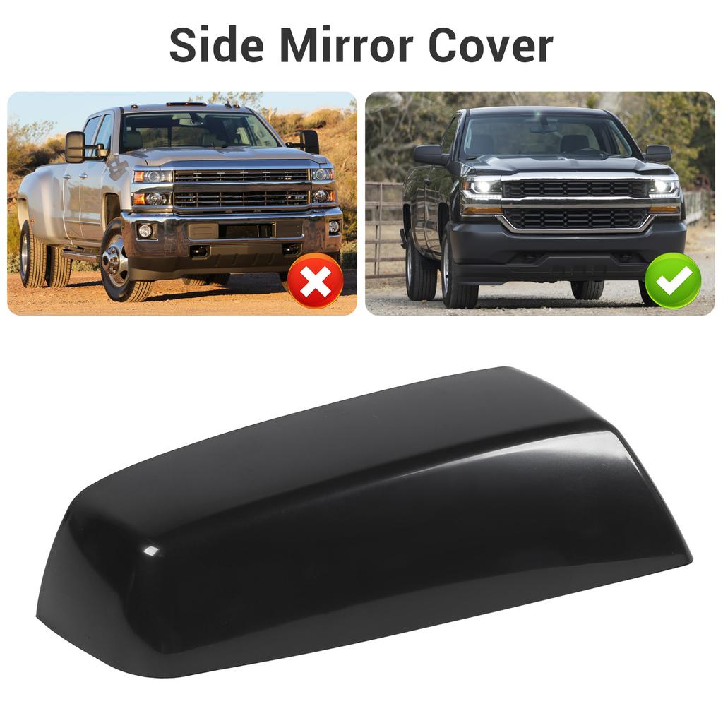 Side Mirror Cover High Strength ABS Exterior Rearview Mirror Cover Cap for 1500 2014‑2018 Right 22919758