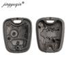 Jingyuqin Auto Afstandsbediening Sleutelbehuizing Voor Citroen C1 C4 Peugeot 107 207 307 407 206 306 406 Toyota Aygo Sleutelhanger Vervangende Behuizing 2 Knoppen