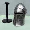 Medieval Armor Barbute Helmet LARP Warrior Barbuta Armor Reenactment Helmet Steel Barbute Helmet With Stand For Cosplay And Costumes