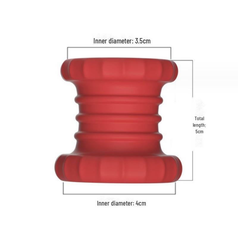 Egg Dual Lock Bondage Ring for Scrotum and Vagina with Delay Function and Penis Sleeve