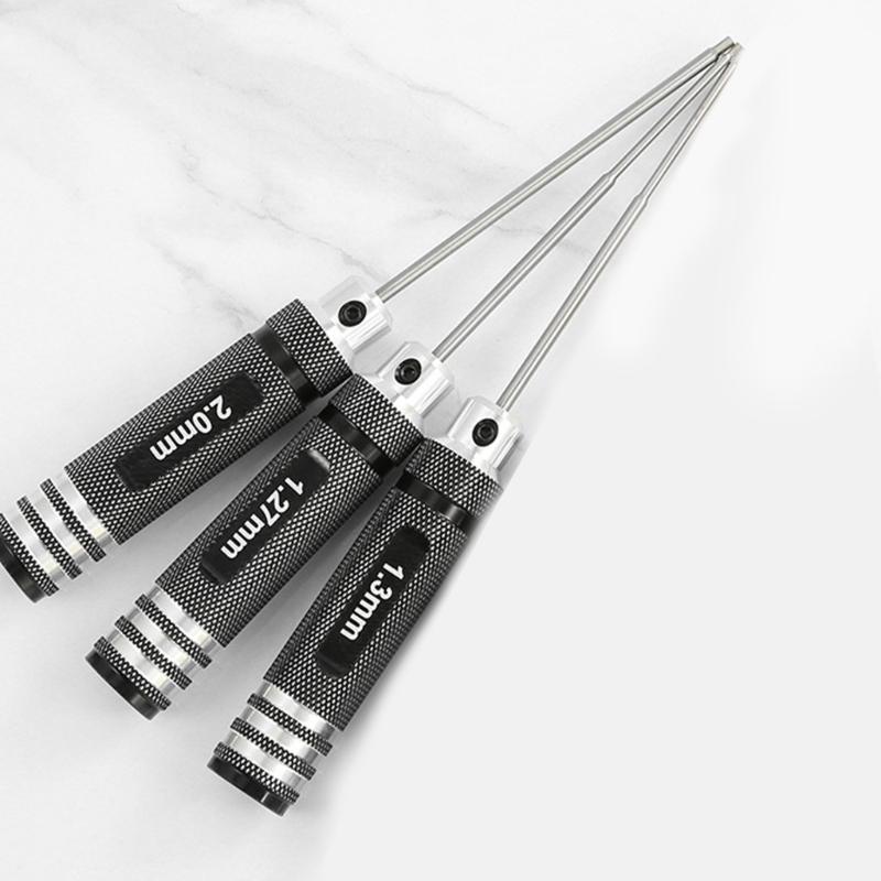 Accuracy Hex Screwdriver Set For Hobbyist Models Sturdy High Speed Steel Accuracy Hex Driver Comfortable Grip Screwdriver