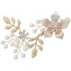 Bridal Headdress Handmade Pearl Hair Band Wedding Headwear Flower Pearl Hair Clip Fashion Jewelry Hairpin Headdress Accessories