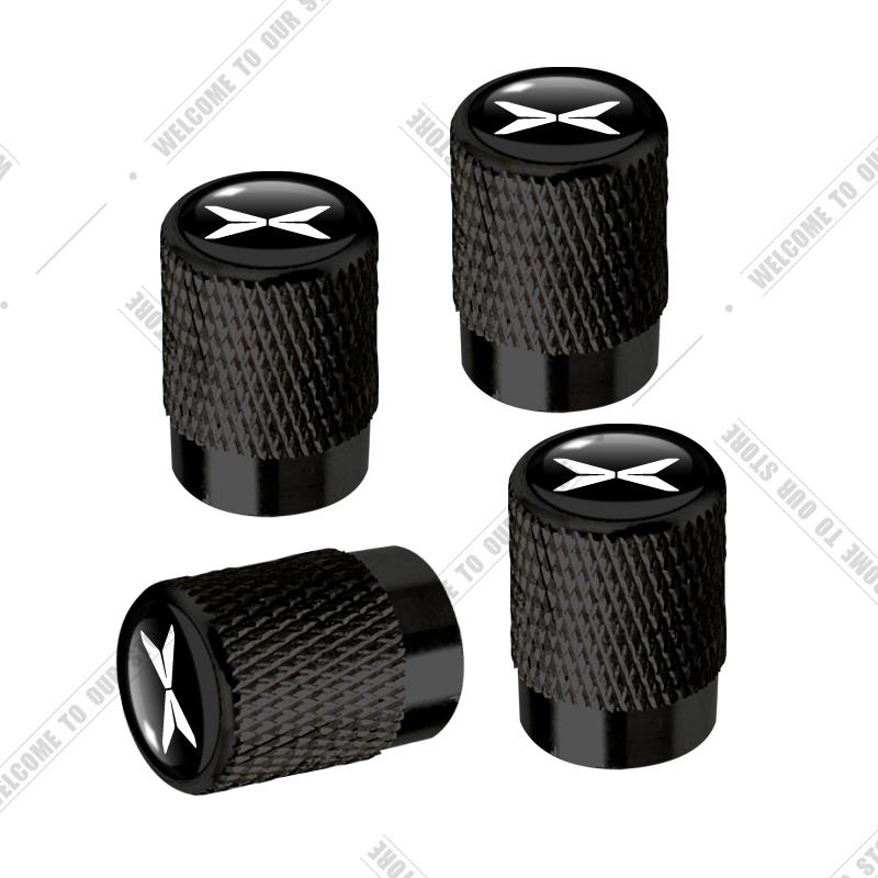 Car CNC Aluminum For Xpeng Xiaopeng P7 G3 G6 G9 F30 N5 P5 X2 X9 G3i P7i H93 Beta Emblem 4pcs Tire Valve Air Port Stem Cover Caps