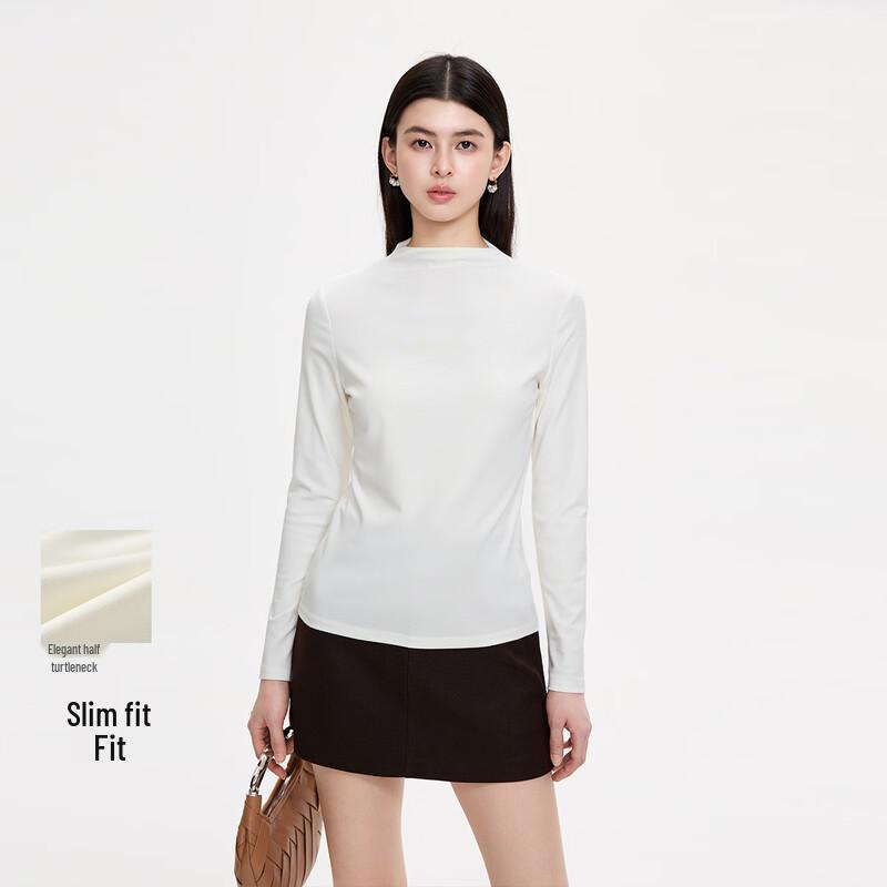 FivePlus Damen Slim Fit Rundhals Langarm T-Shirt
