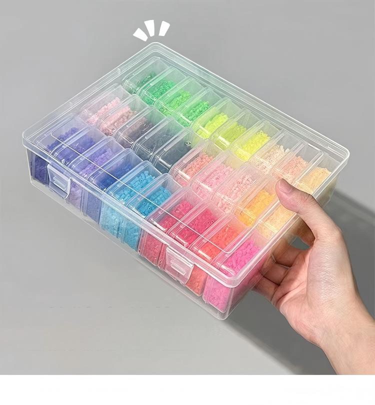 DIY Diamond Painting Embroidery Storage Box, Nail Art Jewelry Rhinestone Mosaic Storage Container, Multifunctional Storage Box