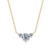 Fashion Trendy Versatile Moissanite Necklace Unique Design Clavicle Chain D VVS1 Delicate Premium Jewelry For Women