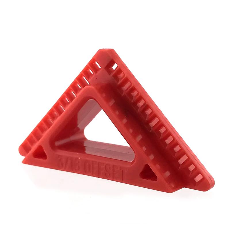 

Molded Plastic Door and Window Casing Reveal Tool Provides 3/16 and 1/4 Offsets and 1/8 Gap