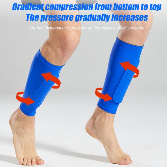 1 pár fotbalových chráničů holení pro dospělé, chrániče holení s ochranou proti nárazu s voštinovými polštářky, protiskluzové lyžařské chrániče holení na fotbal, ragby, tenis