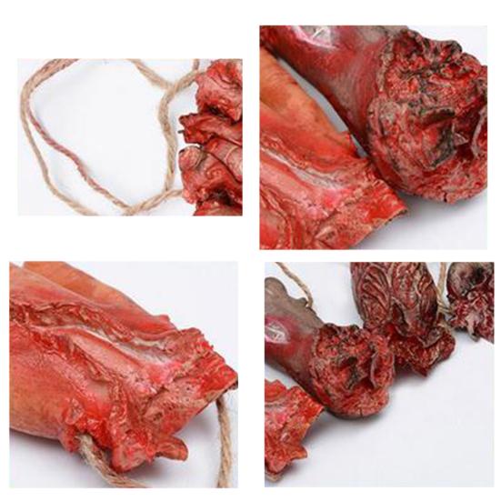 Realistic Bloody Hand Lung Body Organ Necklace Hanging Decor Halloween Props