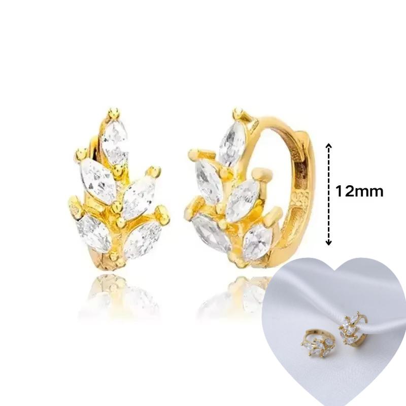 925 Silver Ear Needle White Zircon Butterfly/Water Drop Hoop Earrings Drop Earrings For Women Fashion Wedding Jewelry