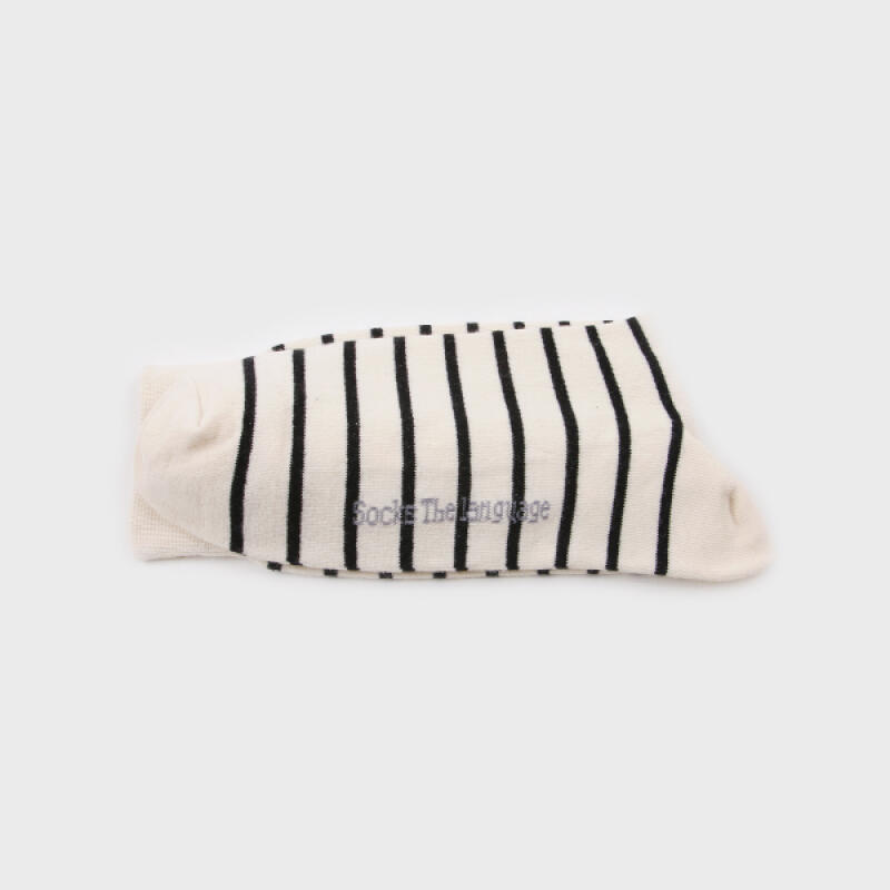 Awesome Striped Socks (Ivory)