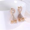 Creative Retro Ethnic Lantern & Teardrop Stud Earrings