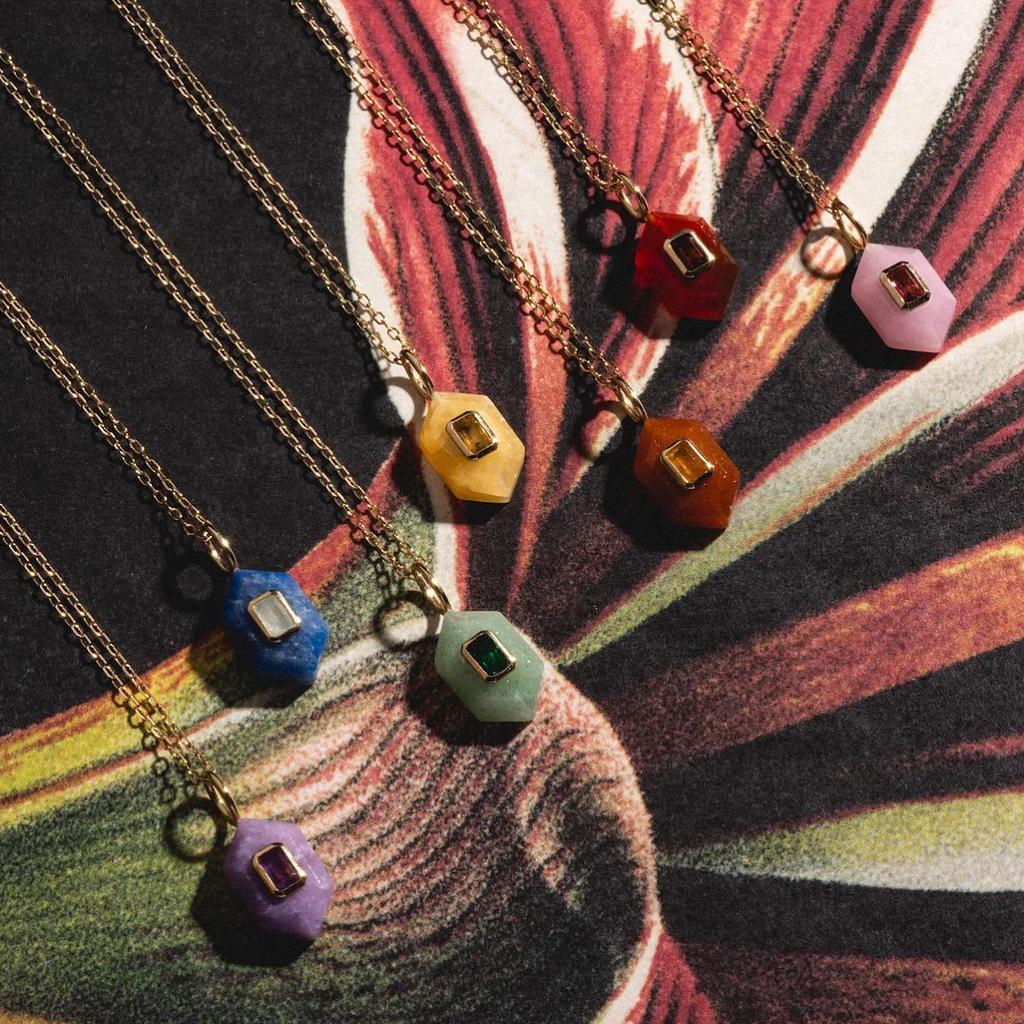 Women's Cross Natural Stone Energy Necklace: Eco-friendly, High-end Stainless Steel, Colorfast Fashion