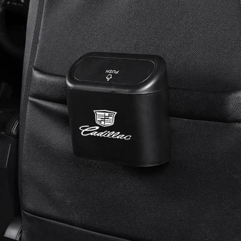 ABS Car Hanging Trash Bin Garbage Bag Storage Box for Cadillac SLS SRX STS XLR XT4 XT6 XTS ATS BLS CT4 CT5 CTS ESCALADE EXT SLR