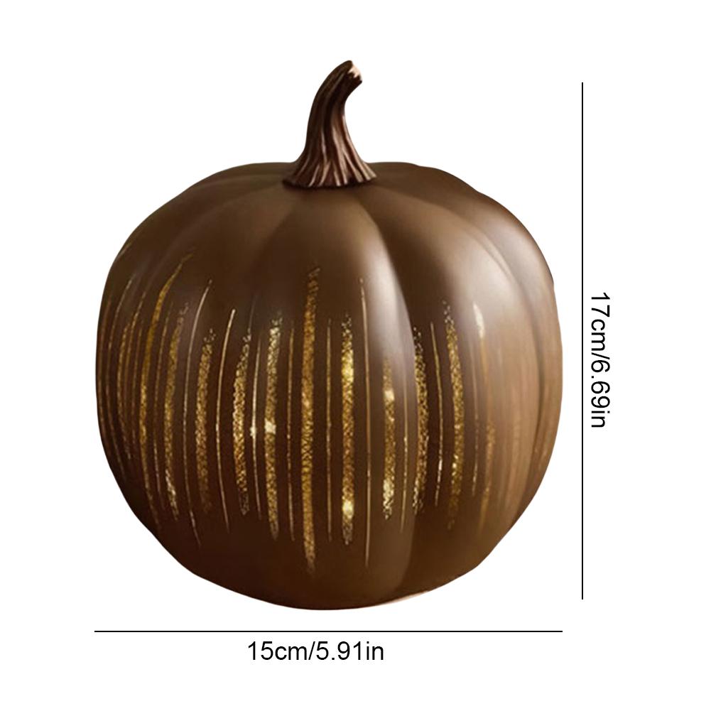 Twinkle LED Light Pumpkins with Timer Lighted Sparkling Starry Night Glass Pumpkin Lamp Halloween Party Decorative Night Lights