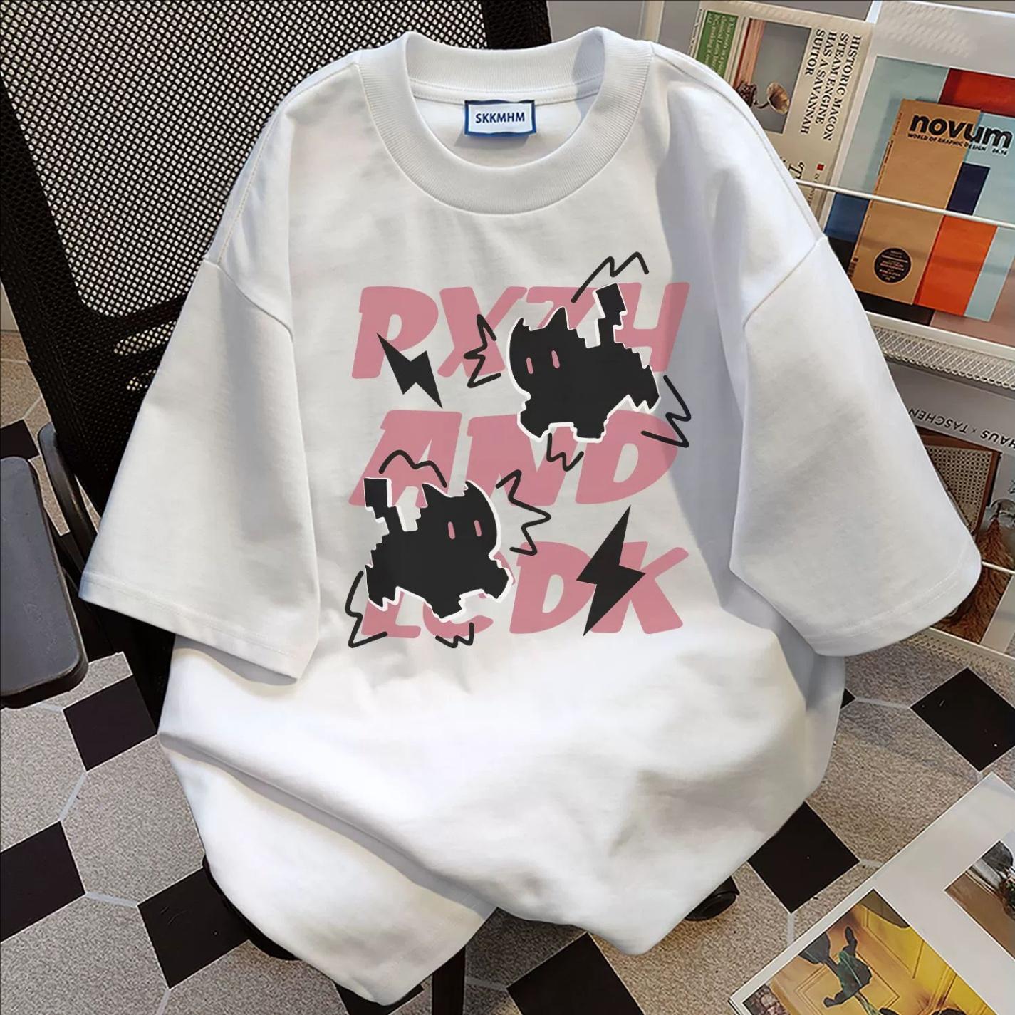 

Футболка с короткими рукавами American Retro High Street, мужская футболка высокого качества Ruan Shuai Oumei, модная брендовая пара 3XL