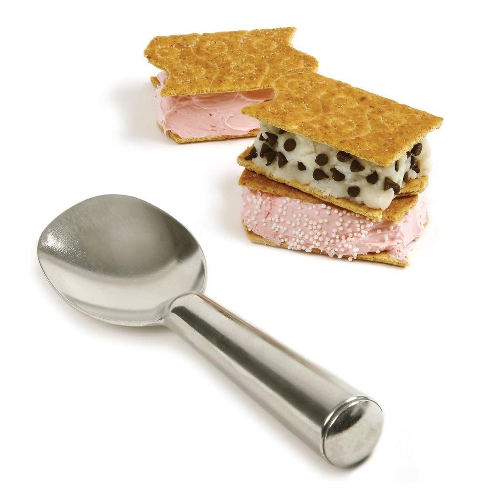 Silberner Eisportionierer Selbstschmelzender Eisspaten Eiskugelportionierer Restaurant