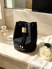 Givenchy Black Drawstring Cosmetic Bag, Portable Bucket‑Shaped Makeup Pouch, Travel Storage Toiletry Bag for Women Daily Use