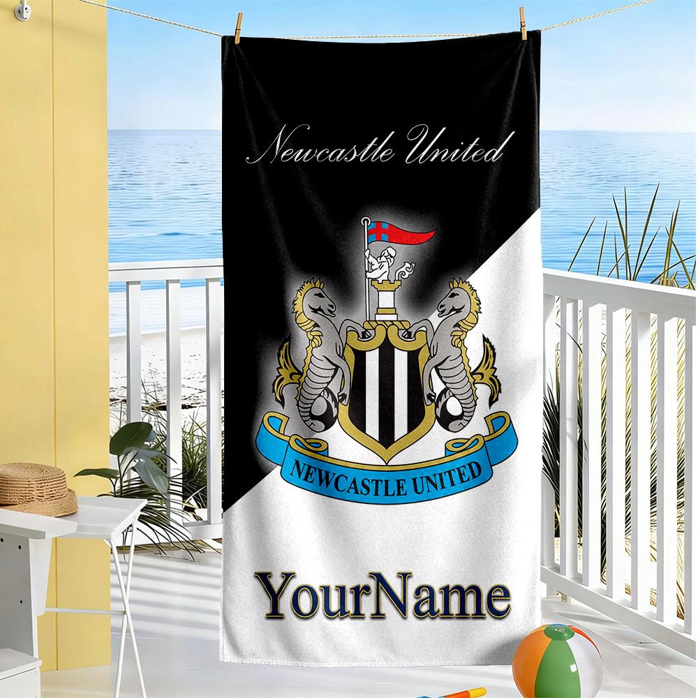 Newcastle Customizable Name Beach Towel Quick-Dry Soft Microfiber