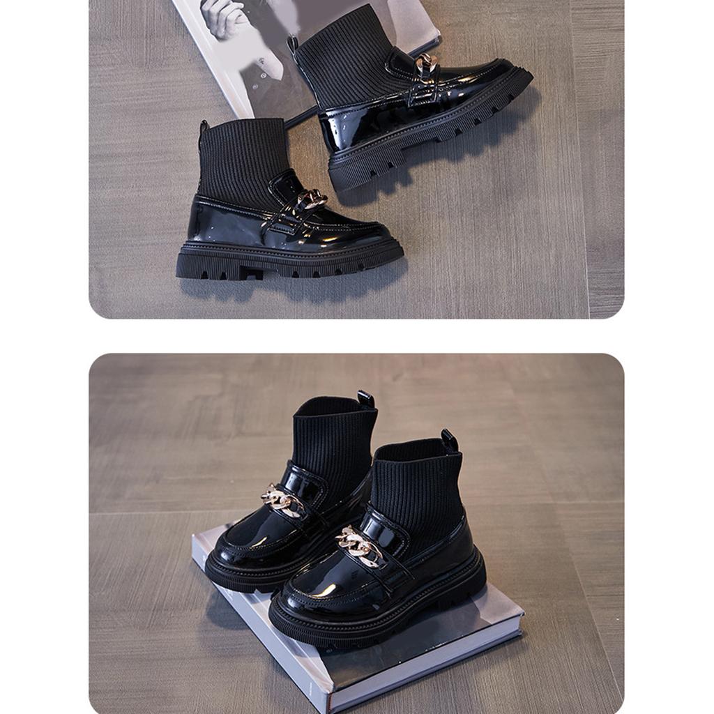 Children's Boots, Single Boots, Knitted Breathable Elastic Socks, Boots, Short Boots