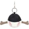 JELLYCAT Fun Sports Series Baseball Bag Charm Plush Toy Backpack Pendant Doll Plush Pendant 12cm Height