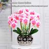 Orhidee artificială mare, bonsai Phalaenopsis, plante artificiale, aranjamente florale pentru piese centrale, sufragerie, nuntă