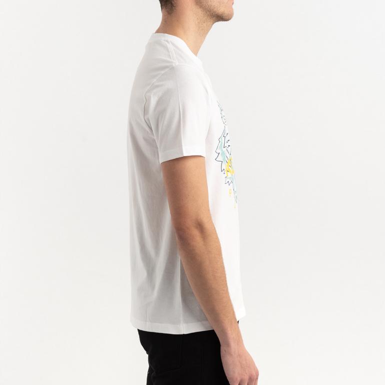 Kenzo T-shirt Classica Testa di Tigre da Uomo Bianca FA55TS0504YA-01