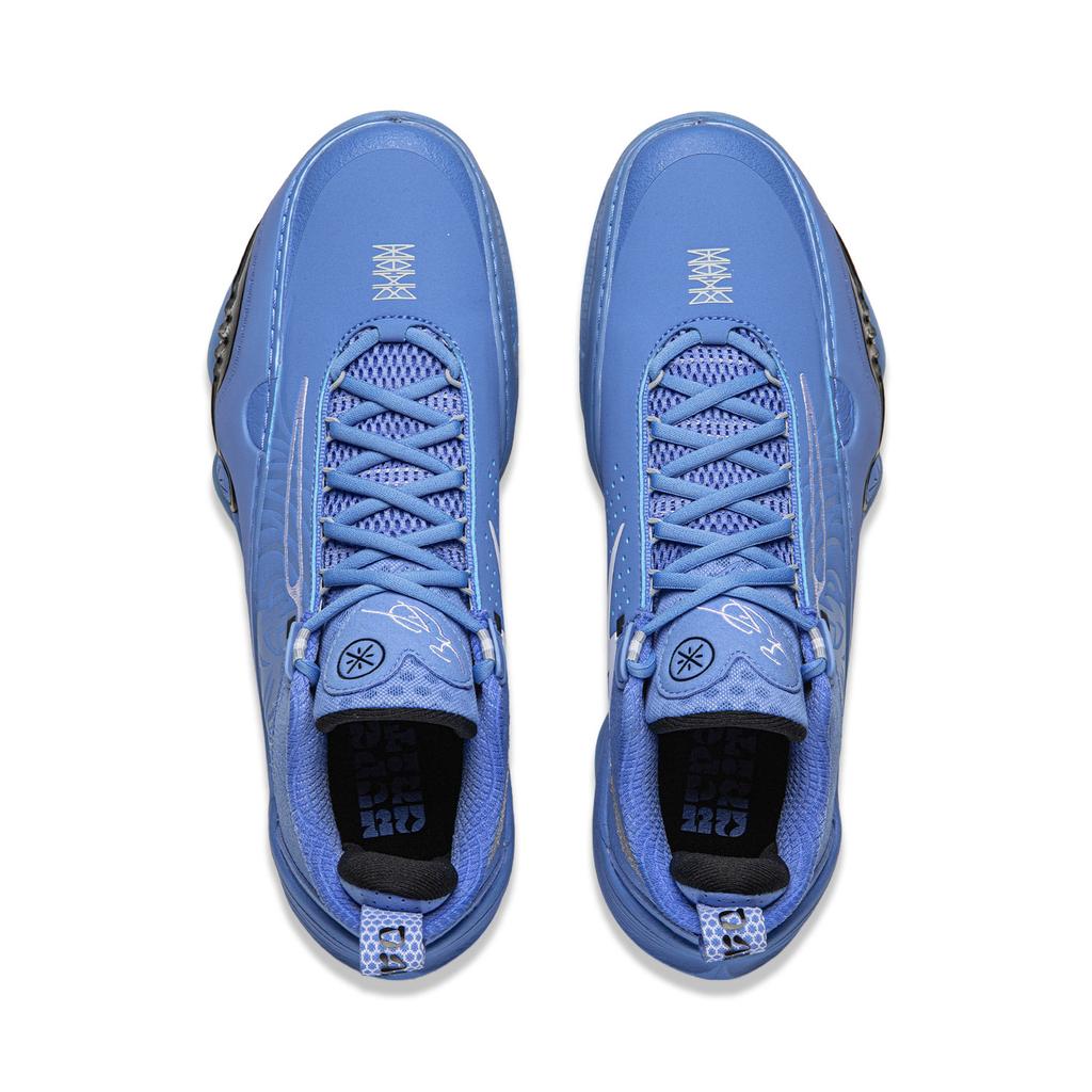 Li Ning All City 14 Dämpfung Rutschfest Abriebfest Rückprall Niedrig geschnittene Basketballschuhe Herren Bay Blue ABAW001-12