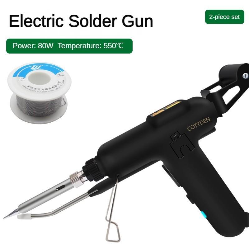 

80 Вт/120 Вт высокомощный промышленный электрический паяльник многофункциональный небольшой паяльник электрический паяльник автоматический податчик припоя 80W+50g Tin Wire