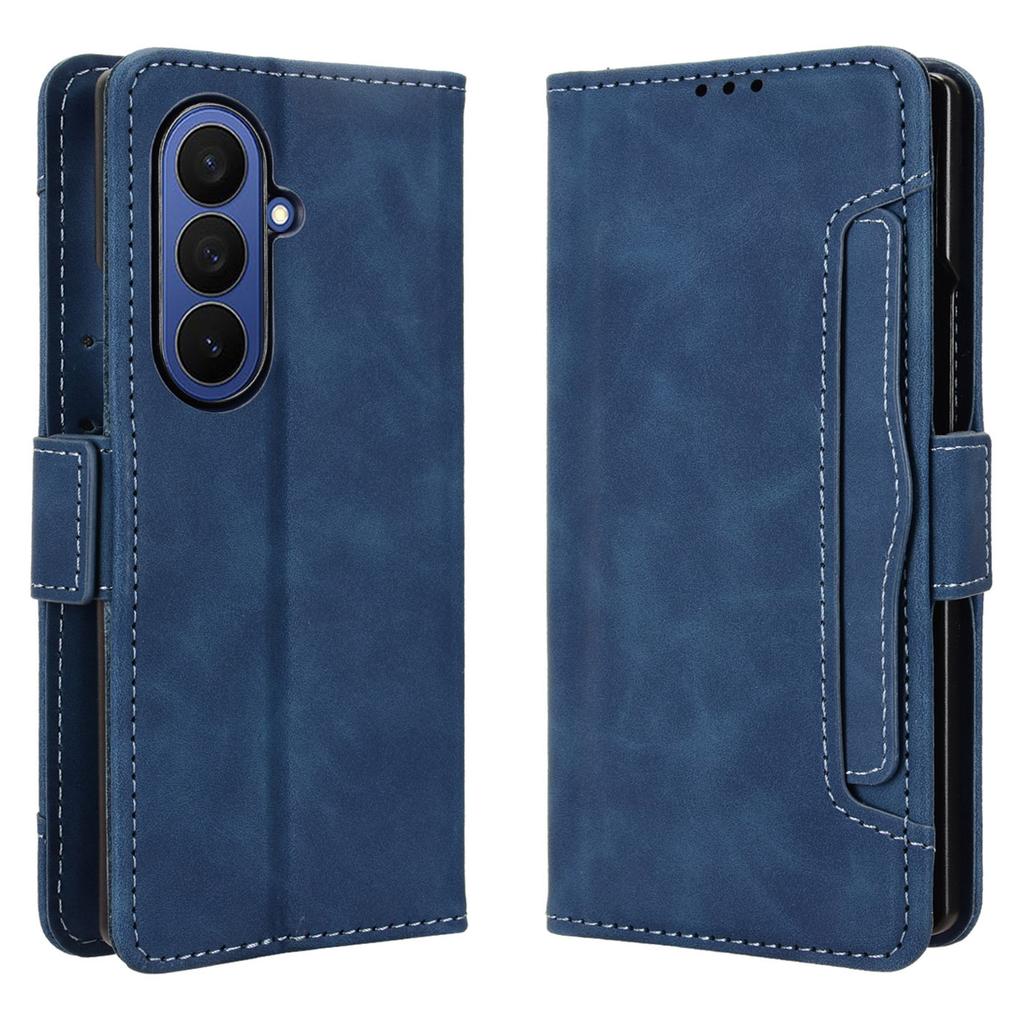 For Samsung Galaxy Z Fold7 5G Leather Case Phone Wallet Cover with Multiple Card Slots
