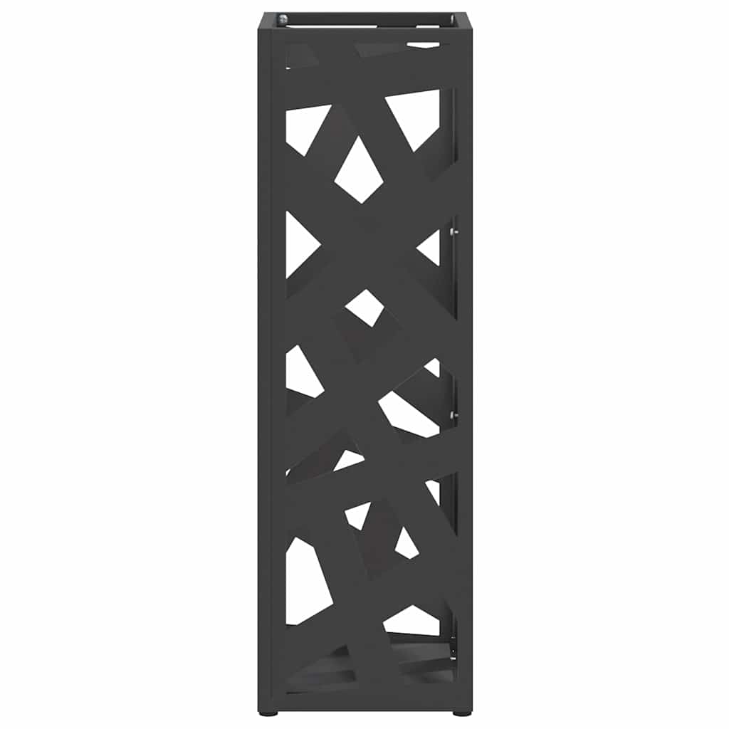 Umbrella Stand Black 15.5 X 15.5 X 49 Cm Metal