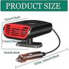 Car Heater, 12v 150w Portable Car Heater Defroster Fans Heating & Cooling Fast Plug In Cigarette Lighter Vehicle Microwave Molecular Deicing