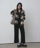 The Green Lab Boucle Wool Pouch Shoulder Bag Set [Melange Grey]