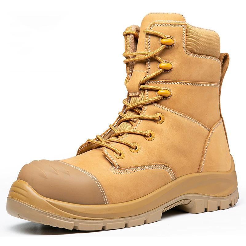 

Genuine leather Men Boots Cowhide Men s Safety Shoes Puncture-Proof Safety boot for engineers Protection Shoes Work Boots New 39