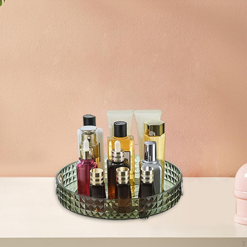 Cosmetic Storage Rack Condiment Tray Vanity Makeup Organizer Desktop Perfume for