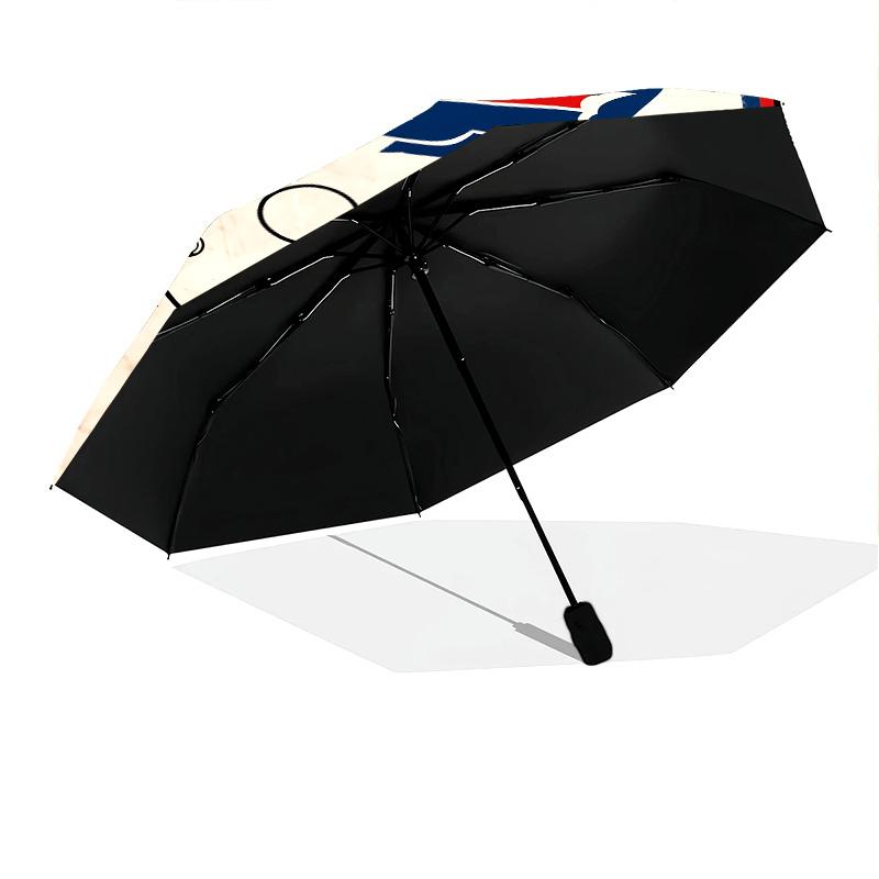 Buffalo Bills pattern, automatic folding umbrella, portable and foldable design, 8 ribs, a Christmas or birthday gift.