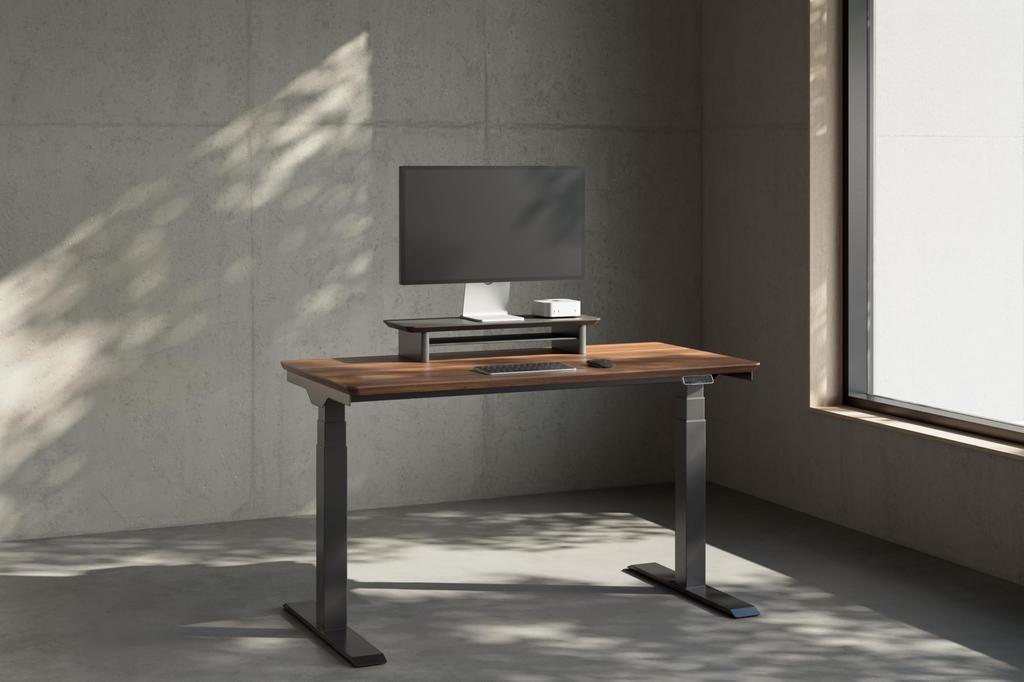 amesoba Wooden Monitor Mini Compact Made of Premium 65cm Stand/Desktop Shelf, Model, Oak, (New Color MAKKURO)