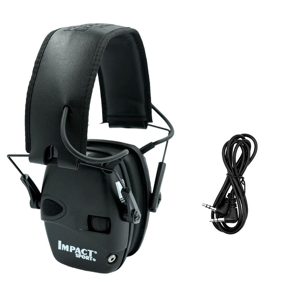 

Tactical Noise-Reduction Wired Headset with Earmuffs for Shooting and CS чёрный