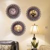 Wall Clock Retro Silent Living Room Home Wall Clock Bedroom Round Art Clock Quartz Clock