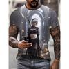 2026New Men's Cool Tattoo Girl Graphic T-Shirts Street Trend 3D Print Personality