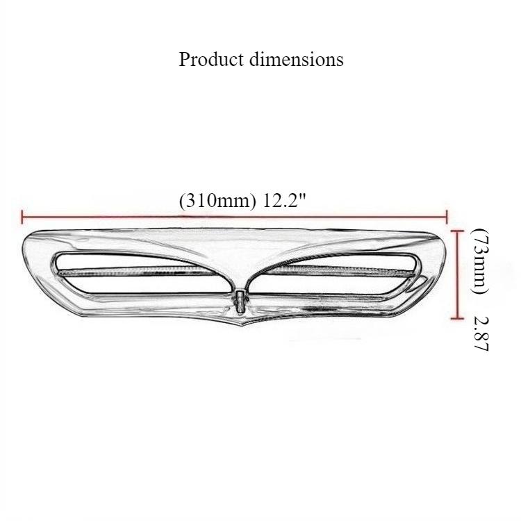 Motorcycle Guide Hood Air Inlet Cover Air Vent with LED Light for Harley Davidson Gliding Street Gliding Supreme Gliding