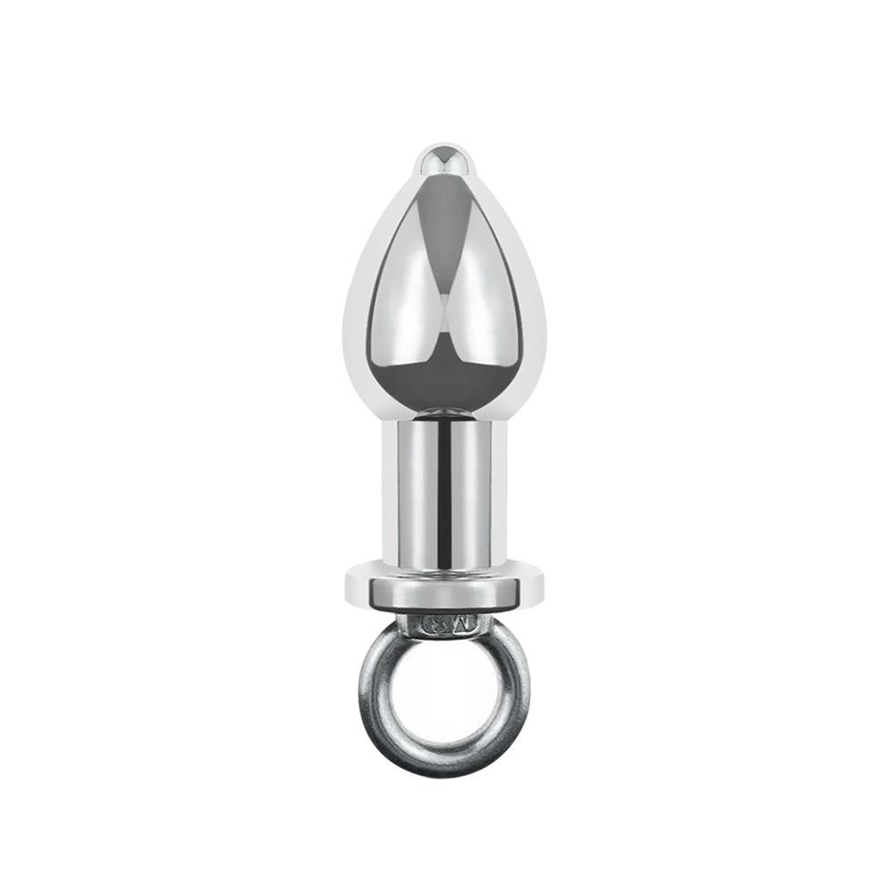 175g Dia 38mm Metal Inner Hollow Anus Beads Balls Flushable Anal Butt Plug Magnus Enema Syringe Cleaning Fetish Sex Adult Toys