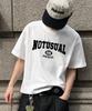 Nasyujeueol Simple School Font Oversized Short Sleeve T-Shirt 4 Colors