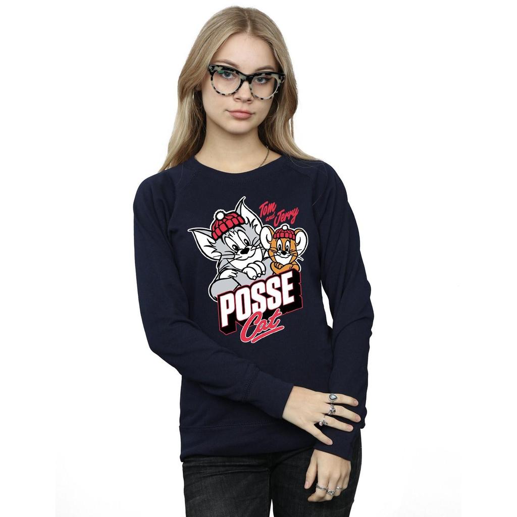 Tom And Jerry Womens/Ladies Posse Cat Sweatshirt