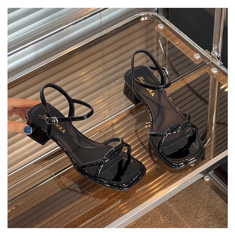 Effie Bangmei, silver high-heeled sandals, summer French temperament with skirt, not tired feet, beautiful sandals