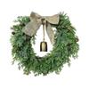 Christmas Wreath-Inch Wreath With Bells,Bow,Pinecones,Artificial Christmas Wreaths For Front Door,for Indoor Outdoor Wall Window Porch Christmas Decor
